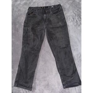 Ariat Men's Rebar M4 Relaxed Straight Boot Denim Jeans Distressed Size 36